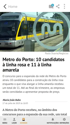 Negócios screenshot