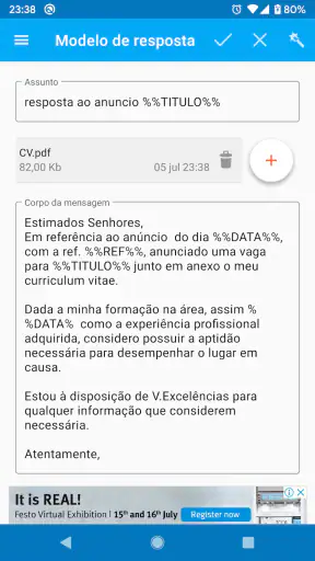 Net empregos Android screenshot