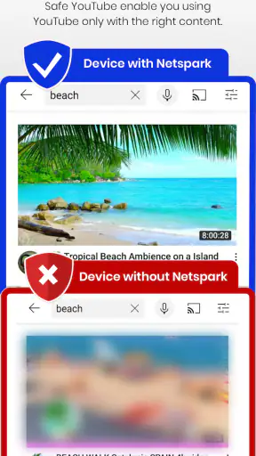 Netspark Real-time filter screenshot