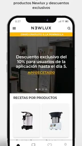 Newlux Recetas screenshot
