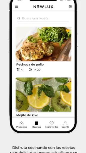 Newlux Recetas screenshot