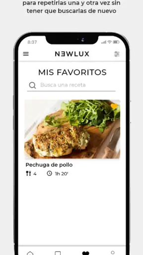 Newlux Recetas screenshot