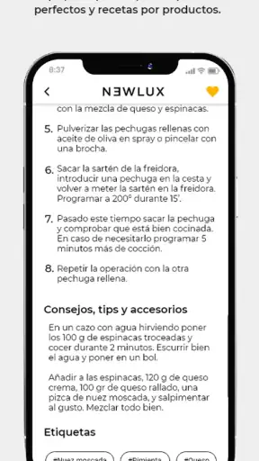 Newlux Recetas screenshot