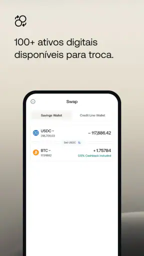 Nexo: Patrimônio cripto screenshot