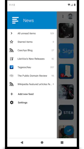 Nextcloud News screenshot