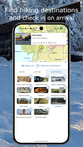 Norgeskart friluftsliv Outdoor screenshot