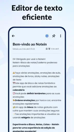Notas, Bloco de Notas - Notein screenshot