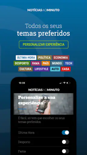 Notícias ao Minuto Portugal screenshot