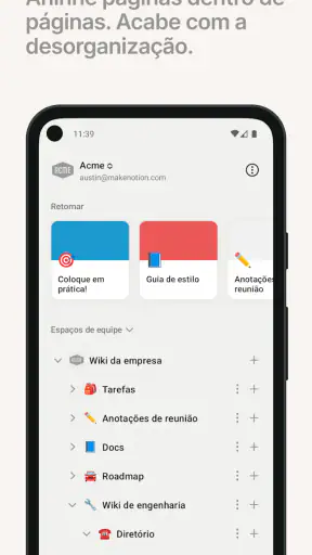 Notion: notas, tarefas e IA screenshot