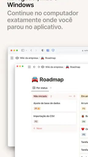 Notion: notas, tarefas e IA screenshot