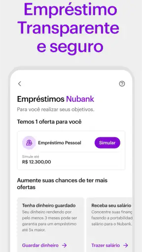 Nubank: conta, cartão e mais screenshot