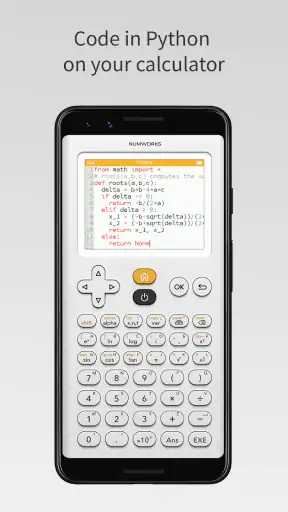 NumWorks Graphing Calculator screenshot