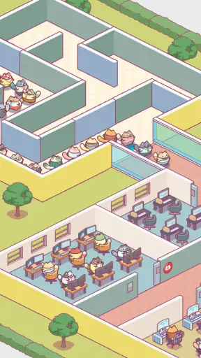 Office Cat: Idle Tycoon Game screenshot