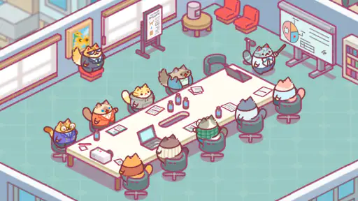 Office Cat: Idle Tycoon Game screenshot