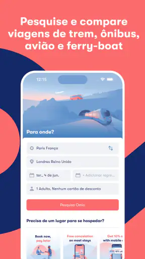Omio: Trem e Ônibus na Europa screenshot