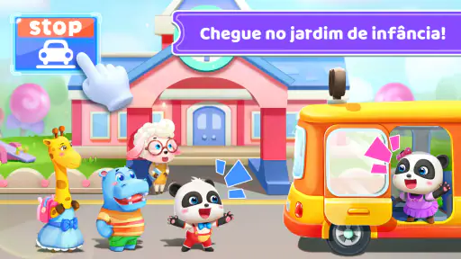 Ônibus Escolar do Bebê Panda screenshot