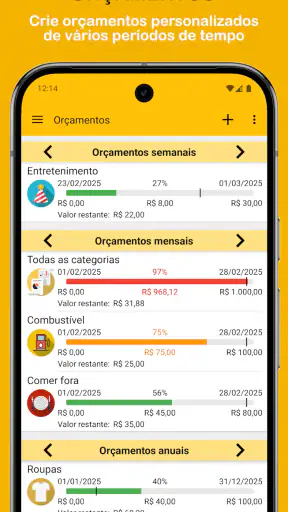 Orçamento Fácil - Despesas screenshot