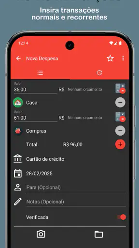 Orçamento Fácil - Despesas screenshot