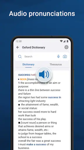Oxford Dictionary & Thesaurus screenshot