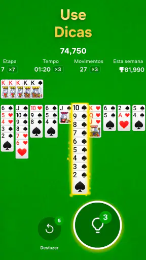 Paciência Spider screenshot