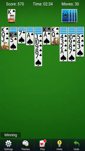 Paciência Spider - Carta screenshot