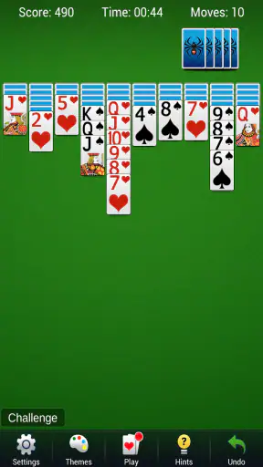Paciência Spider - Carta screenshot