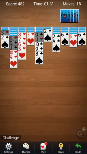 Paciência Spider - Carta screenshot