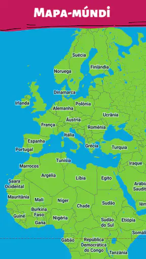 Países - Mapa do mundo screenshot