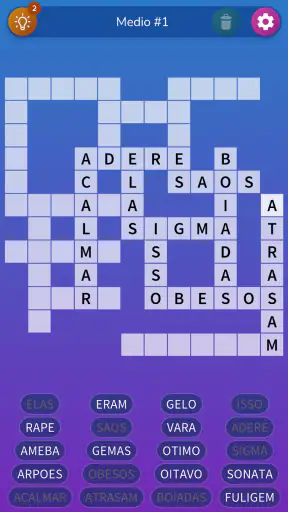 Palavras Cruzadas ilimitadas screenshot