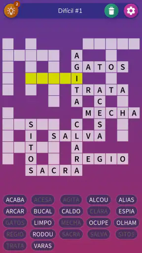 Palavras Cruzadas ilimitadas screenshot