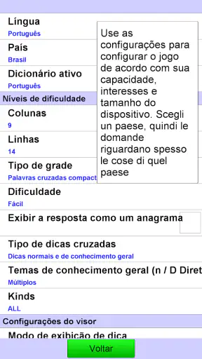Palavras Cruzadas Portuguesas screenshot