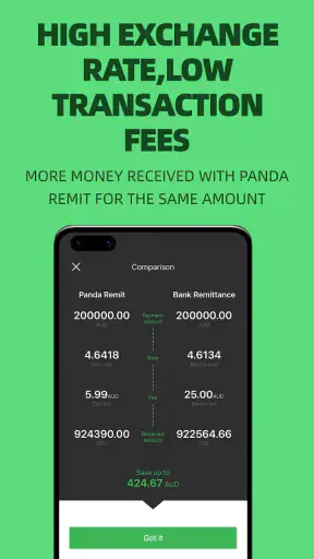 Panda Remit screenshot