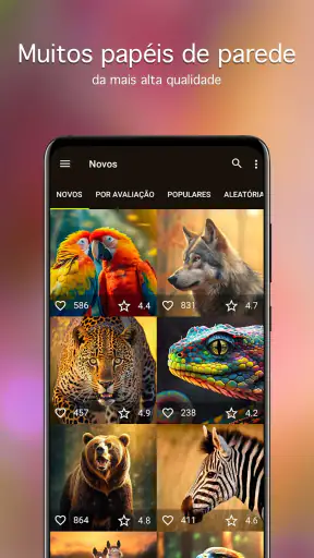 Papéis de parede com animais screenshot