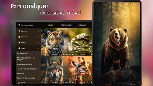 Papéis de parede com animais screenshot