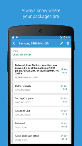 Parcels: Track Online Orders screenshot