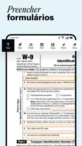 pdfFiller: editar arquivos PDF screenshot