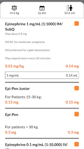 Pedi STAT screenshot