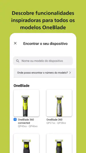 Philips OneBlade (Daily Care) screenshot