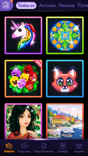 Pintar com Diamantes Mágicos screenshot