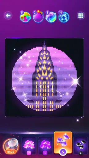 Pintar com Diamantes Mágicos screenshot
