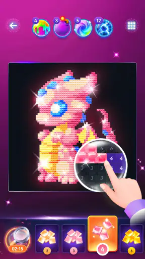 Pintar com Diamantes Mágicos screenshot