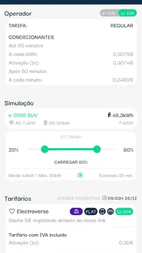 Plan2Charge - Simulador VE screenshot