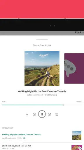 Pocket screenshot