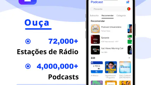 Podcasts App e Ouvir Rádios FM screenshot