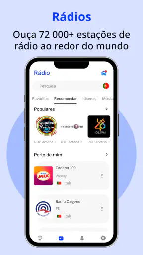 Podcasts App e Ouvir Rádios FM screenshot