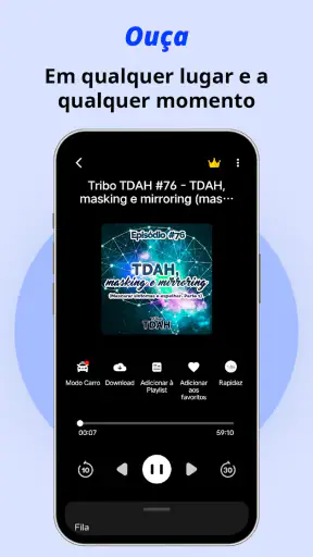Podcasts App e Ouvir Rádios FM screenshot