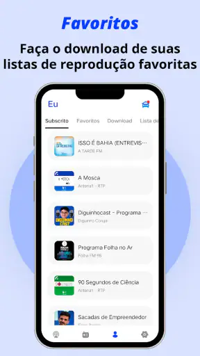 Podcasts App e Ouvir Rádios FM screenshot