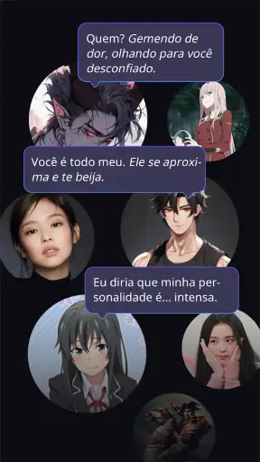 PolyBuzz: Fale com Amigos IA screenshot
