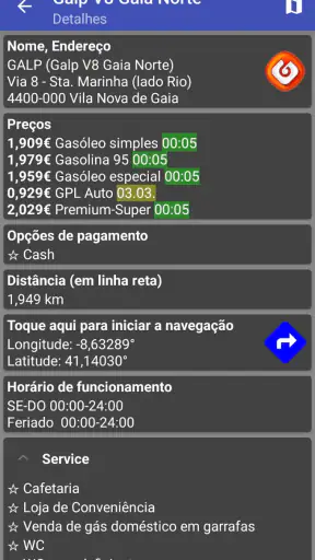 Postos de gasolina Portugal screenshot
