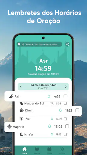 Prayer times - Quran Majeed screenshot